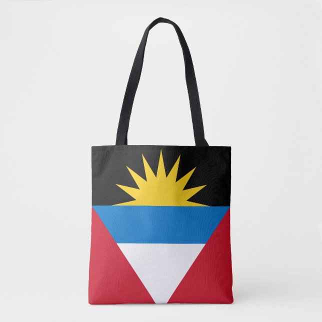 Bolsa Tote Bandeira de Antígua e Barbuda Patriótica (Frente)