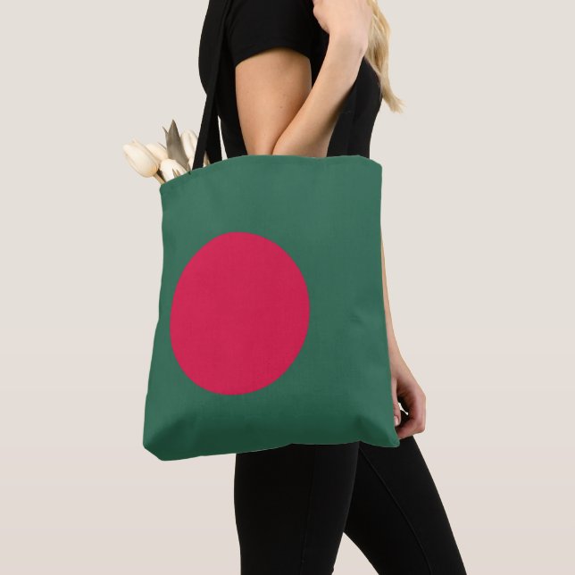 Bolsa Tote bandeira de Bangladesh (Close Up)