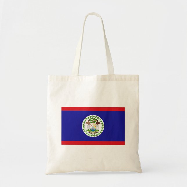 Bolsa Tote Bandeira de Belize (Frente)
