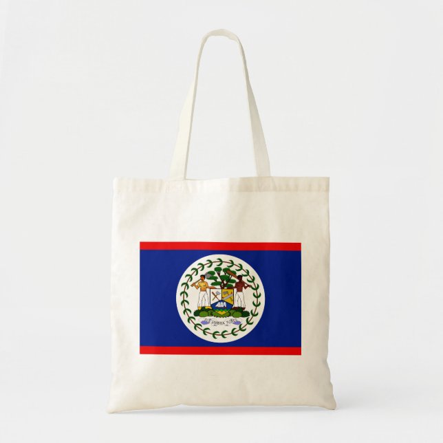 Bolsa Tote Bandeira de Belize (Frente)