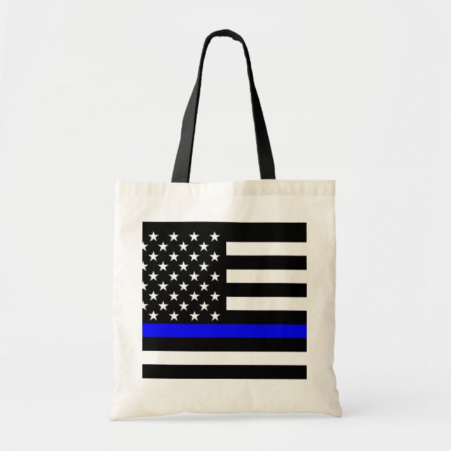 Bolsa Tote Bandeira de Blue Line E.U. (Frente)
