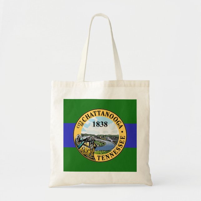 Bolsa Tote Bandeira de Chattanooga, Tennessee Tote Bag (Frente)