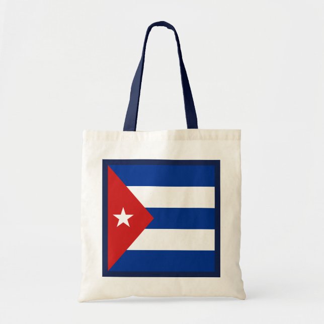 Bolsa Tote Bandeira de Cuba (Frente)