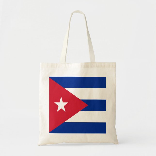 Bolsa Tote Bandeira de Cuba (Frente)