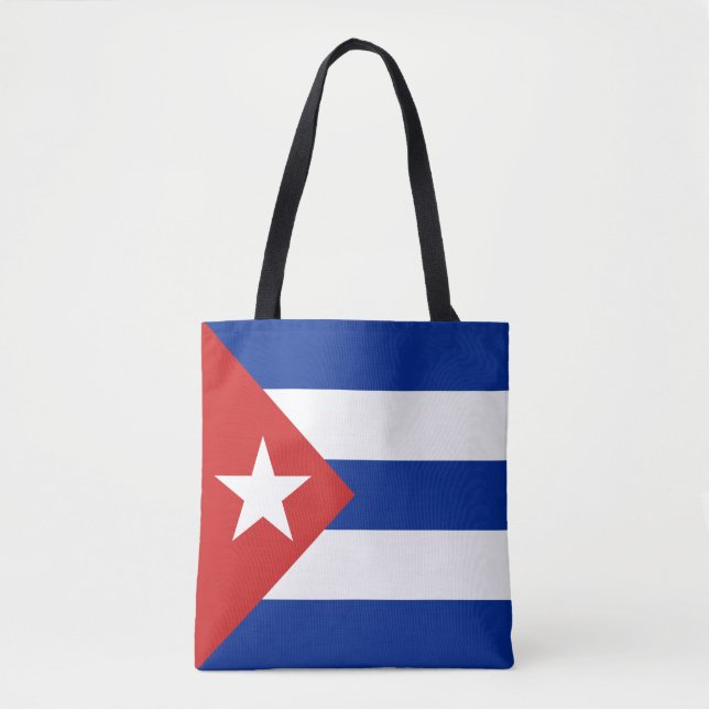 Bolsa Tote Bandeira de Cuba (Frente)