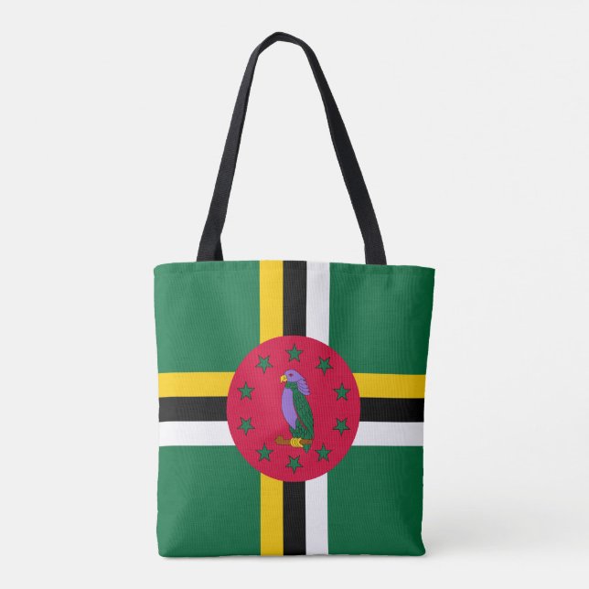 Bolsa Tote Bandeira de Dominica (Verso)