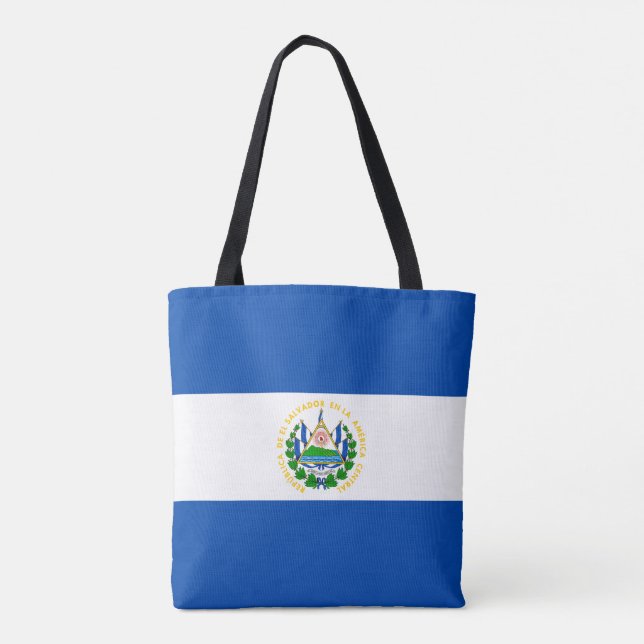 Bolsa Tote Bandeira de El Salvador (Verso)