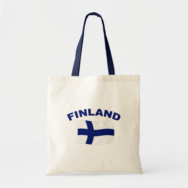 Bolsa Tote Bandeira de Finlandia (Frente)
