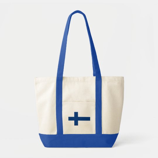 Bolsa Tote Bandeira de Finlandia (lippu de Suomen, flagga de