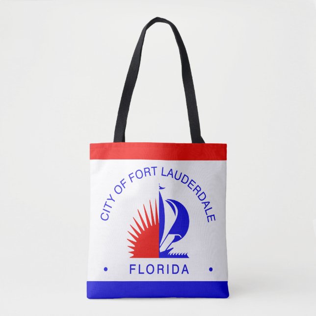 Bolsa Tote Bandeira de Fort Lauderdale, Florida (Frente)