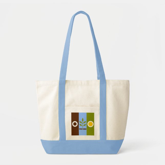 Bolsa Tote Bandeira de Fresno, Califórnia Tote Bag (Frente)
