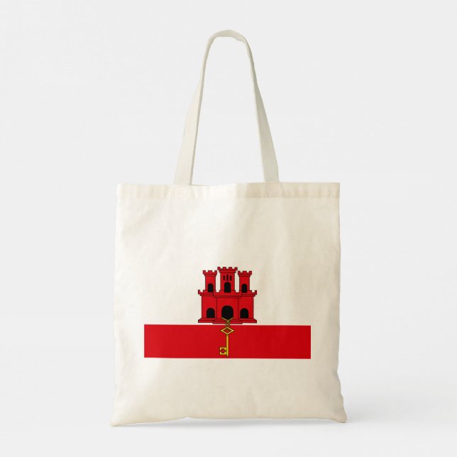 Bolsa Tote Bandeira de Gibraltar (Verso)