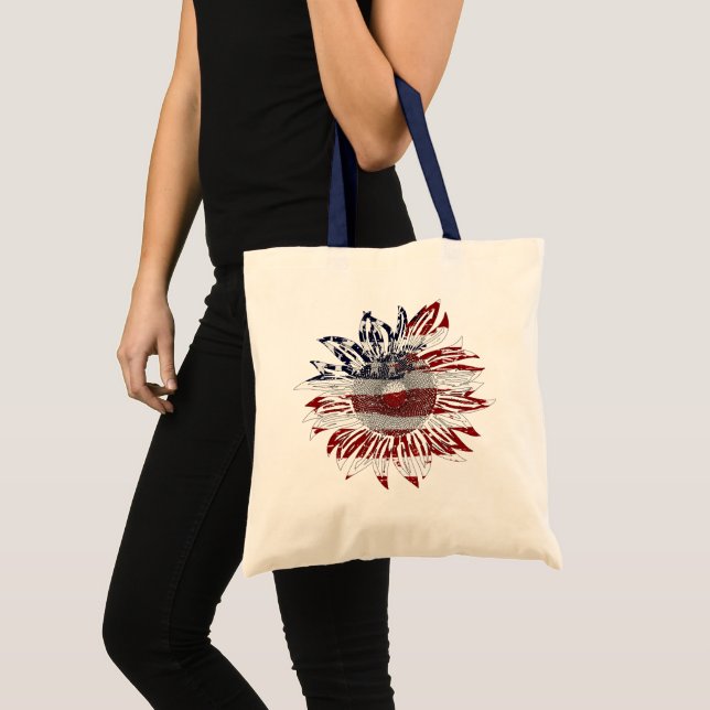 Bolsa Tote Bandeira de girassol (Frente (produto))
