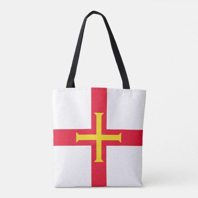 Bolsa Tote Bandeira de Guernsey (Verso)