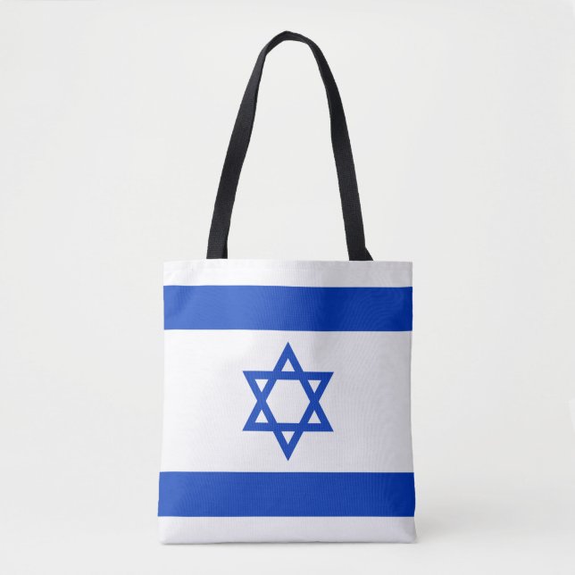 Bolsa Tote Bandeira de Israel (Frente)