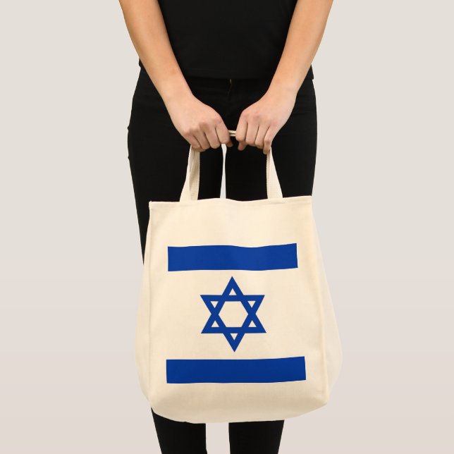 Bolsa Tote bandeira de Israel (Frente (produto))