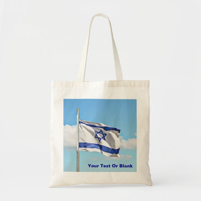 Bolsa Tote Bandeira De Israel (Frente)