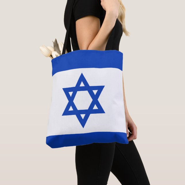 Bolsa Tote bandeira de Israel (Close Up)