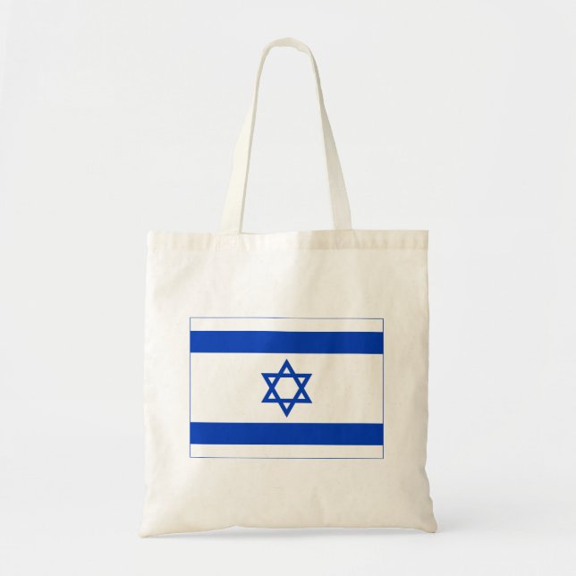 Bolsa Tote Bandeira de Israel (Frente)