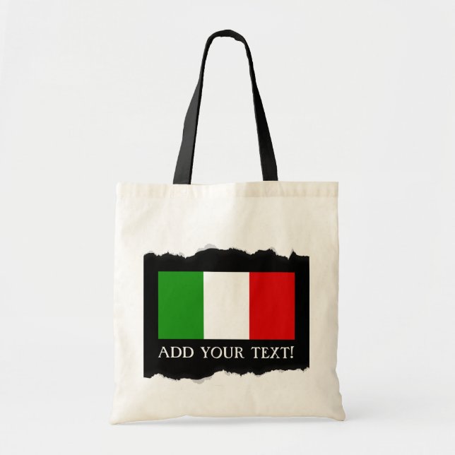 Bolsa Tote Bandeira de Italia (Frente)