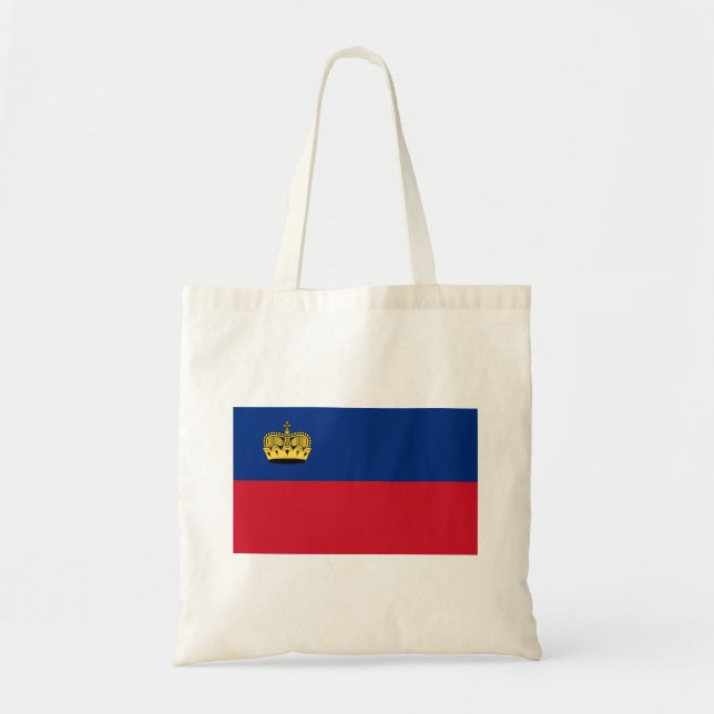 Bolsa Tote Bandeira de Liechtenstein (Frente)