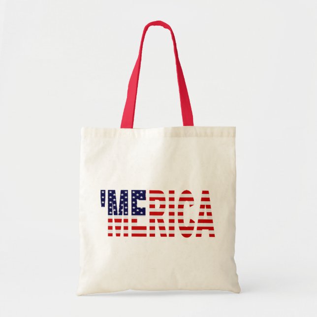 Bolsa Tote 'Bandeira de MERICA E.U. (Frente)