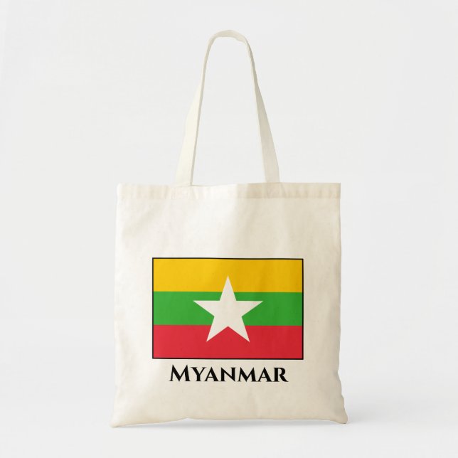 Bolsa Tote Bandeira de Mianmar (Frente)