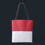 Bolsa Tote Bandeira de Mônaco<br><div class="desc">Bandeira patriótica de Mônaco.</div>