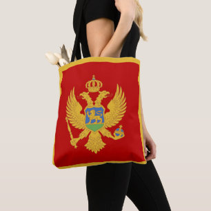 Bolsa Tote bandeira de Montenegro