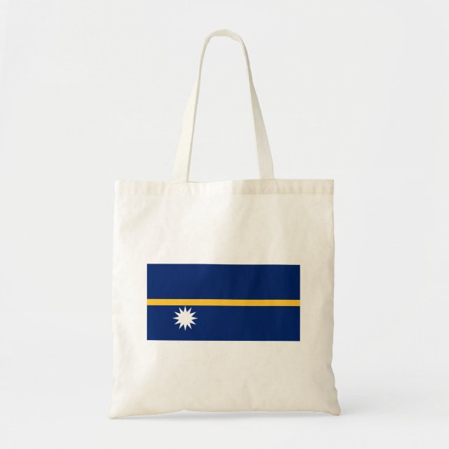 Bolsa Tote Bandeira de Nauru (Frente)