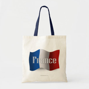 Bolsa Tote Bandeira de ondulação de France