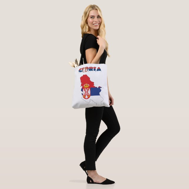 Bolsa Tote Bandeira de país sérvio (No(a) Modelo)