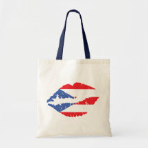 Bandeira de Porto Rico Lábios
