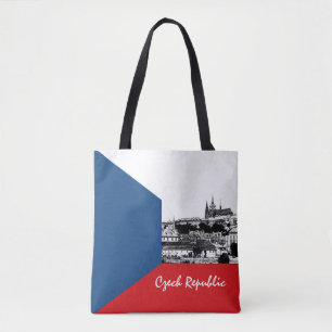 Bolsa Tote Bandeira de Praga e República Checa - histórica Tc