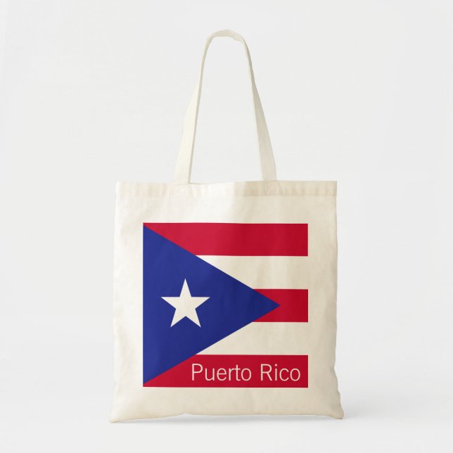Bolsa Tote Bandeira de Puerto Rico (Frente)