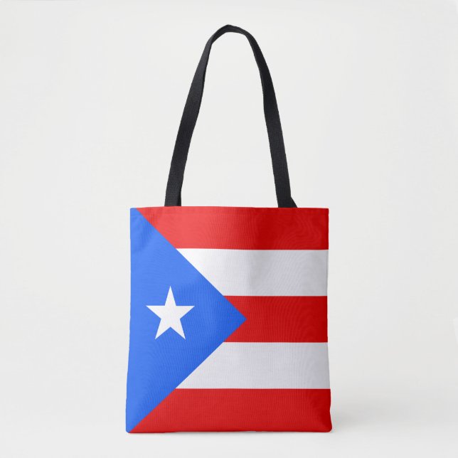 Bolsa Tote Bandeira de Puerto Rico (Frente)
