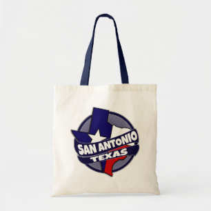 Bolsa Tote Bandeira de San Antonio Texas estourou saco reutil