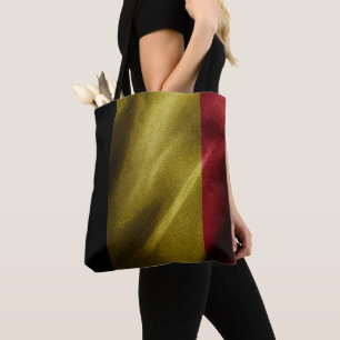 Bolsa Tote Bandeira de seda da Bélgica