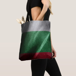 Bolsa Tote Bandeira de seda da Bulgária