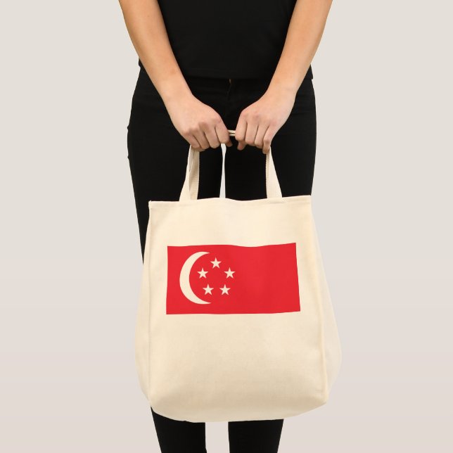 Bolsa Tote bandeira de Singapura (Frente (produto))