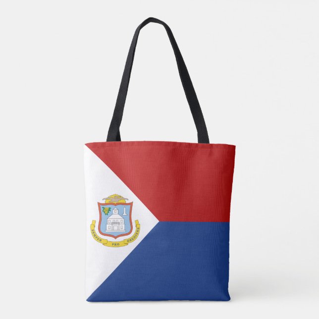 Bolsa Tote Bandeira de Sint Maarten (Verso)