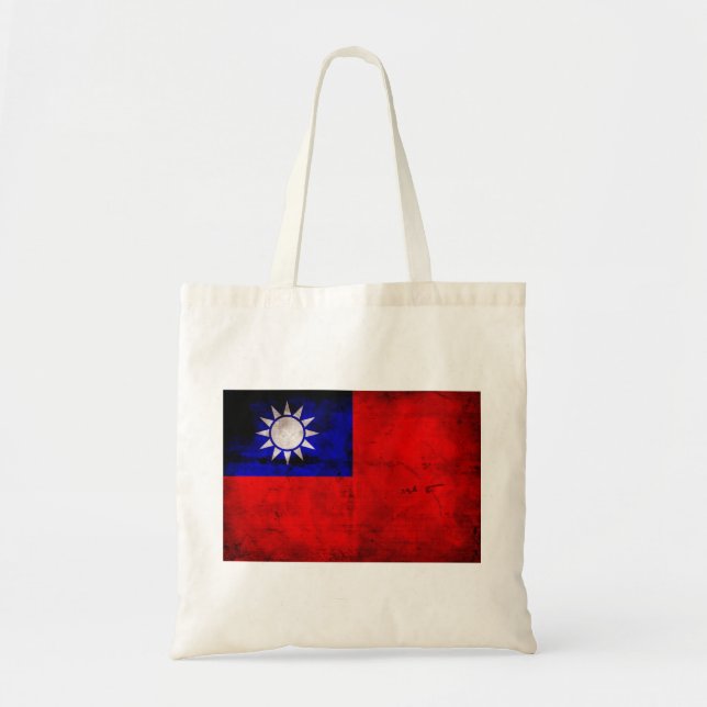 Bolsa Tote Bandeira de Taiwan (Frente)