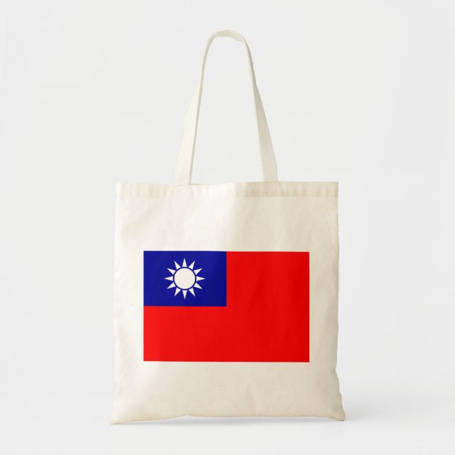 Bolsa Tote Bandeira de Taiwan (Frente)