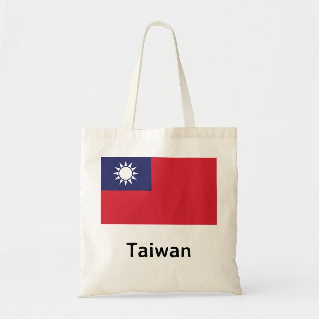 Bolsa Tote Bandeira de Taiwan (Frente)