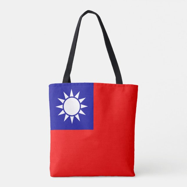 Bolsa Tote Bandeira de Taiwan (Verso)