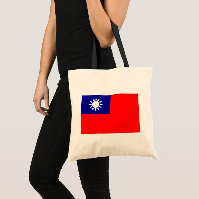 Bolsa Tote Bandeira de Taiwan: República da China, Taipé Chin (Frente (produto))