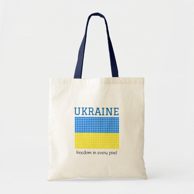Bolsa Tote Bandeira de Tote da Ucrânia (Frente)