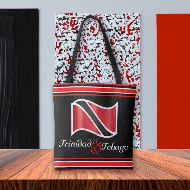 Bolsa Tote Bandeira de Trinidad e Tobago (Criador carregado)