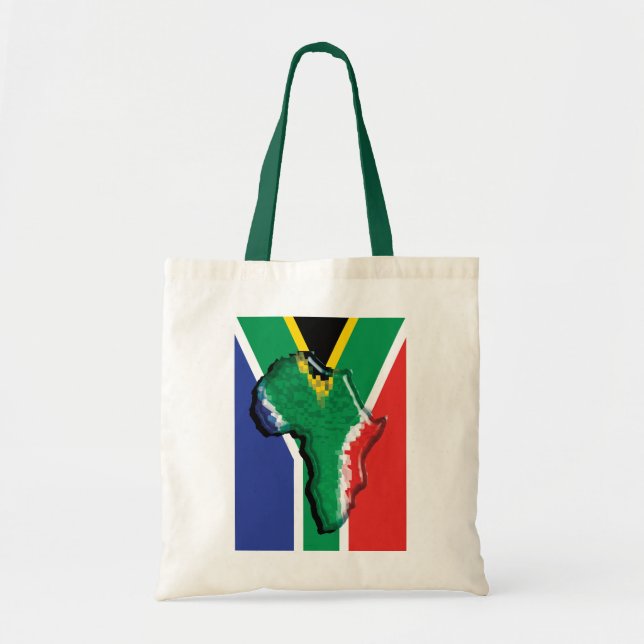 Bolsa Tote Bandeira do africano de África do Sul RSA (Frente)