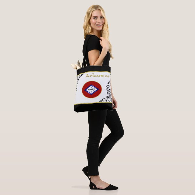 Bolsa Tote bandeira do Arkansas (No(a) Modelo)